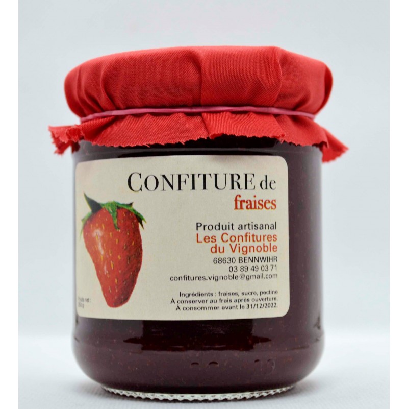 Confiture de fraises, Sans colorant et conservateur