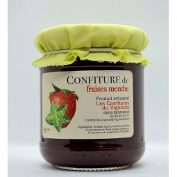 Confiture de fraises menthe