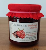 Confiture de framboises et chocolat